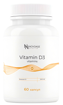 NOVOAGE nutrition, Витамин D, капсулы, 60 шт.