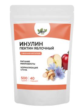 Yappi, Инулин с яблочным пектином, порошок, 500 г