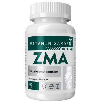 Vitamin Garden, ZMA (магний, цинк, витамин B6), капсулы, 120 шт.