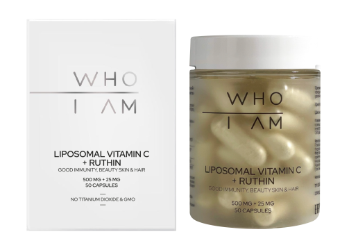 WHO I AM, Липосомальный витамин C c рутином, капсулы, 50 шт.