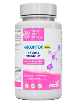 Green Leaf Formula, Инозитол + Хром (пиколинат), капсулы, 90 шт.