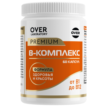 OVER LABORATORY, В-комплекс, капсулы, 60 шт.