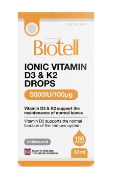 Biotell, Витамин D3 + K2 (МК-7), жидкость, 30 мл