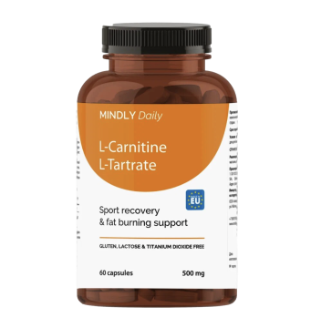 MINDLY, L-карнитин L-тартрат (ускорение метаболизма), капсулы, 60 шт.