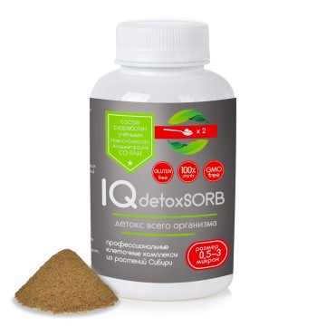 Сиб-Крук, IQdetoxSORB, Клеточный комплекс для очищения организма, порошок, 100 г